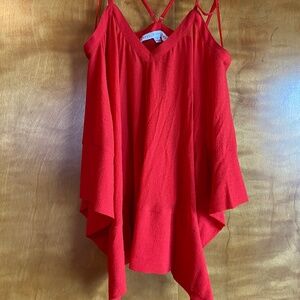 HYFVE Asymmetrical Red Top